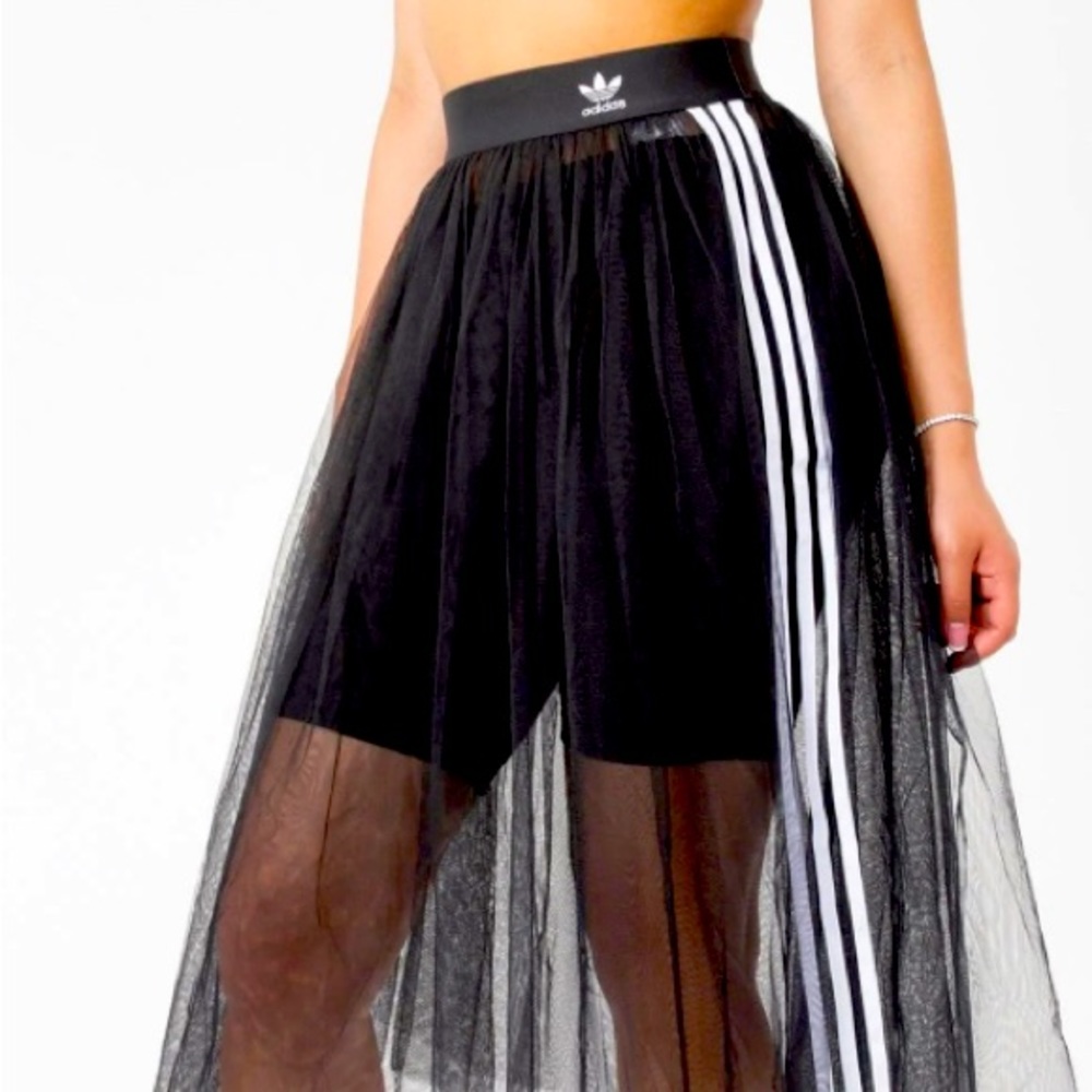 Black Adidas tulle skirt size XS